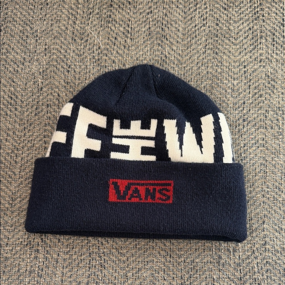 Vans Navy and White Beanie